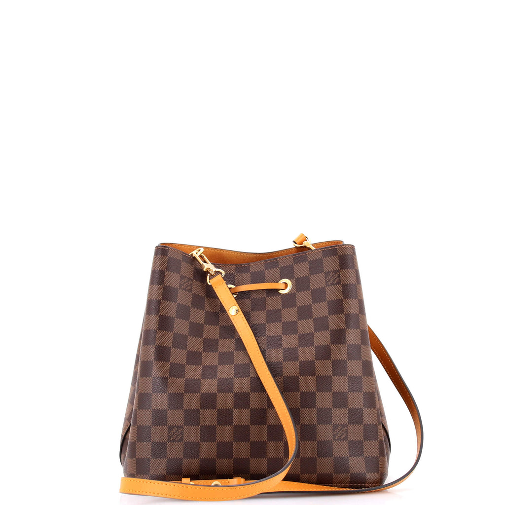 NeoNoe Handbag Damier with Leather MM