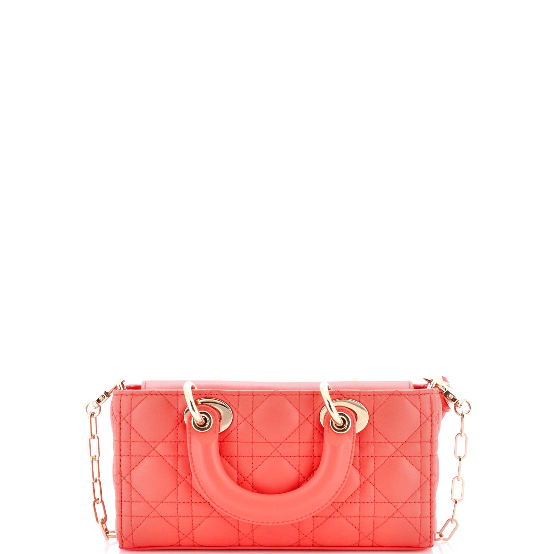 Lady D-Joy Bag Cannage Quilt Lambskin Small