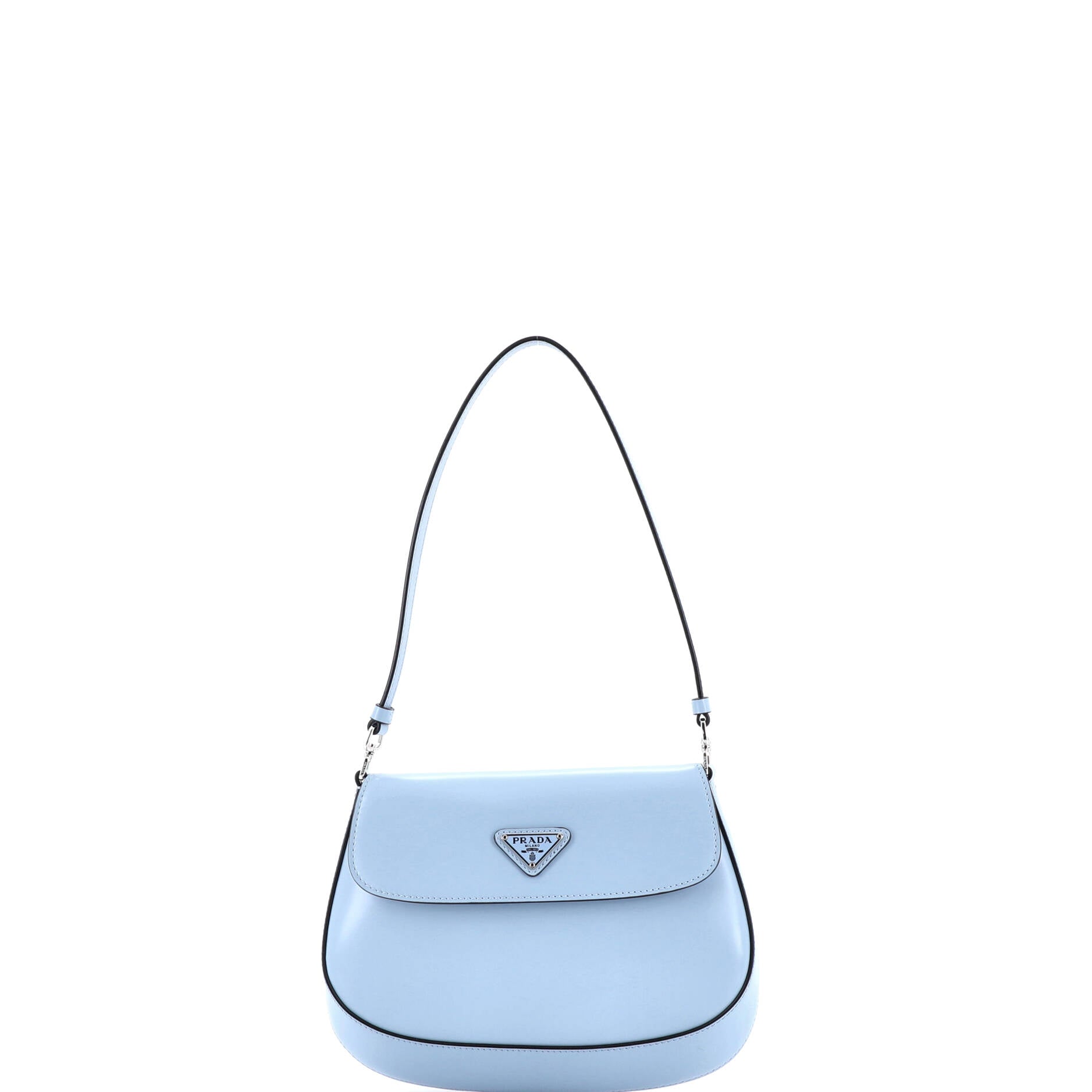 Cleo Flap Shoulder Bag Spazzolato Leather Small