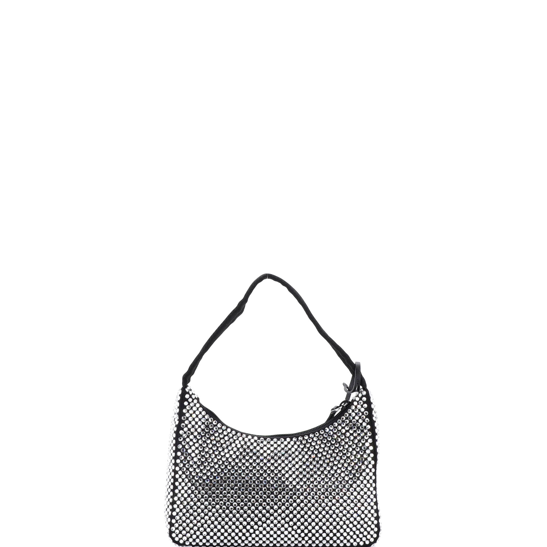Re-Edition 2000 Hobo Crystal Embellished Satin Mini