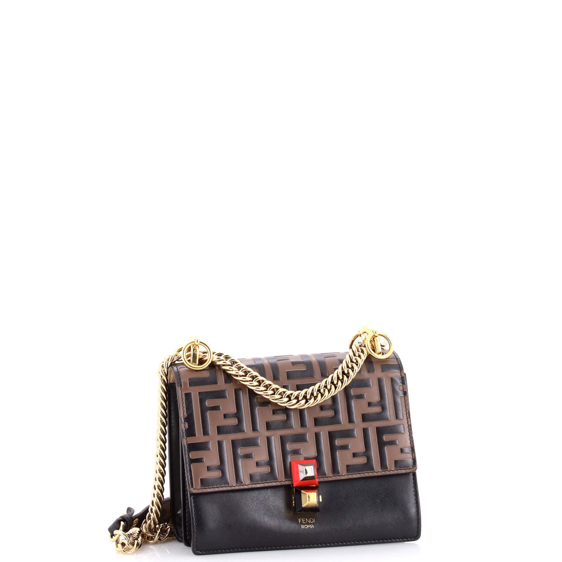 Kan I Bag Zucca Embossed Leather Small