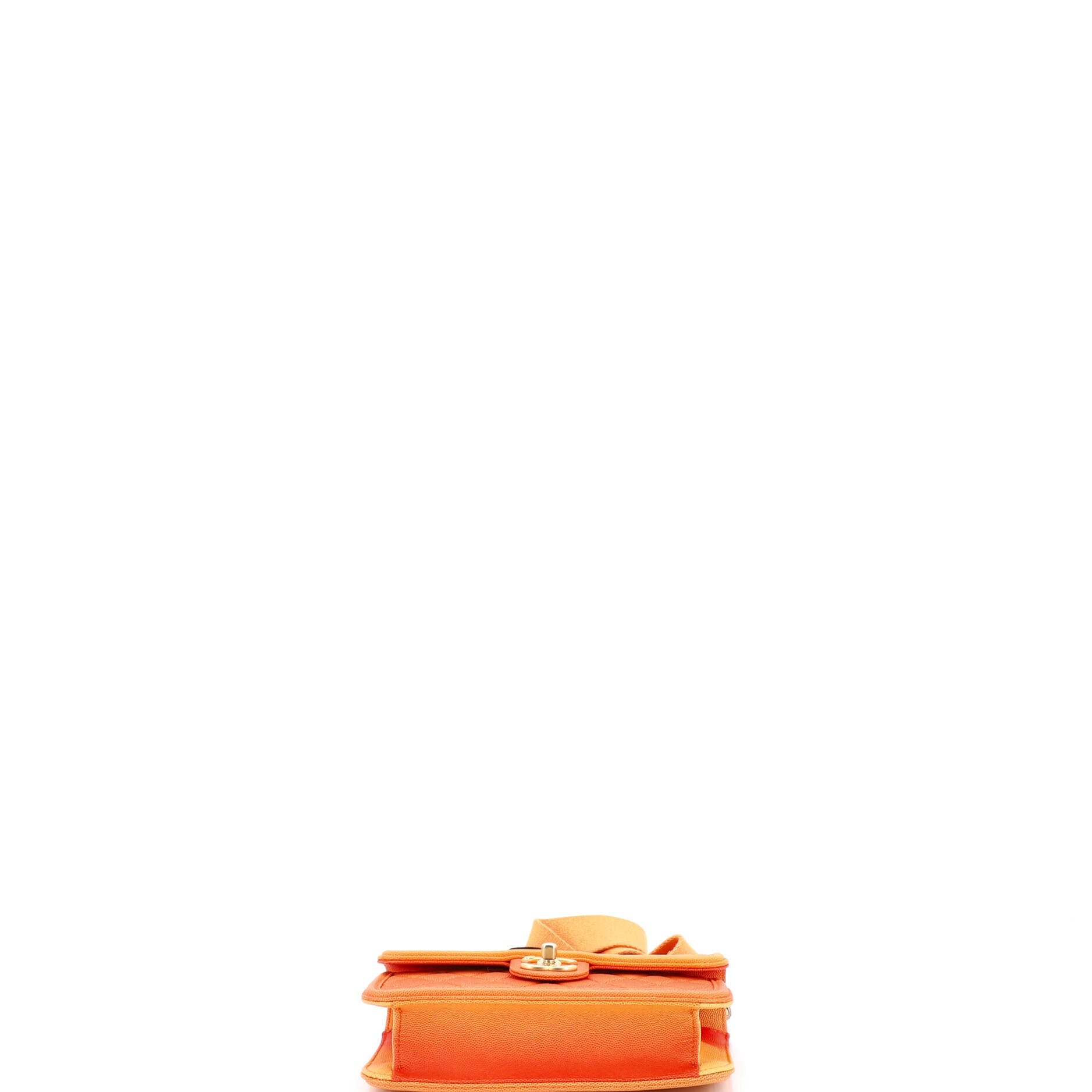 Sunset On The Sea Flap Bag Quilted Caviar Small