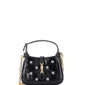 Jackie 1961 Chain Hobo Sequin Embellished Satin with Leather Mini