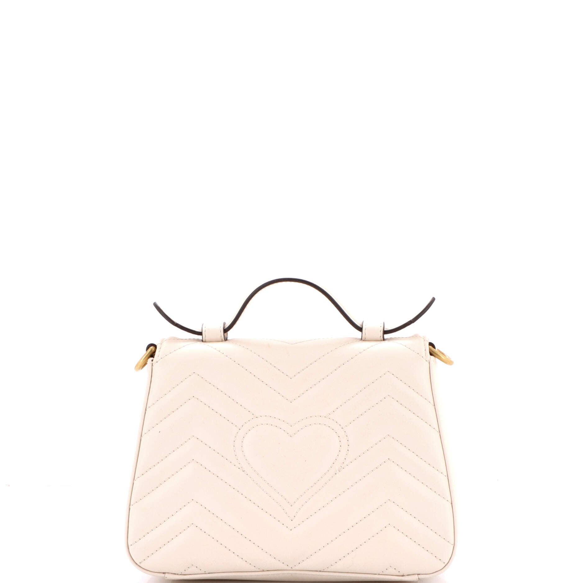 GG Marmont Top Handle Flap Bag Matelasse Leather Mini