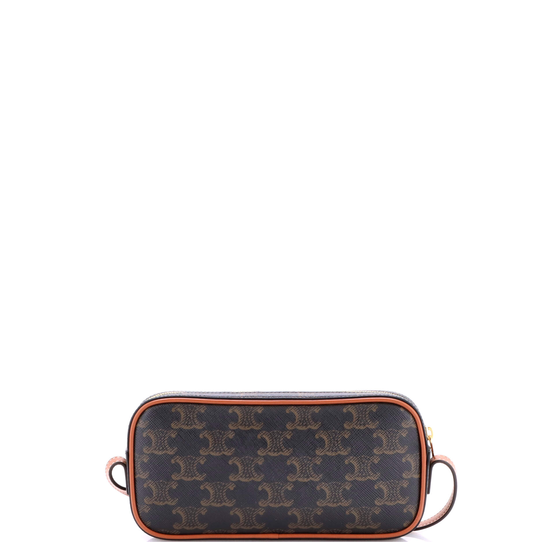 Cuir Triomphe Camera Shoulder Bag Triomphe Coated Canvas with Leather Small