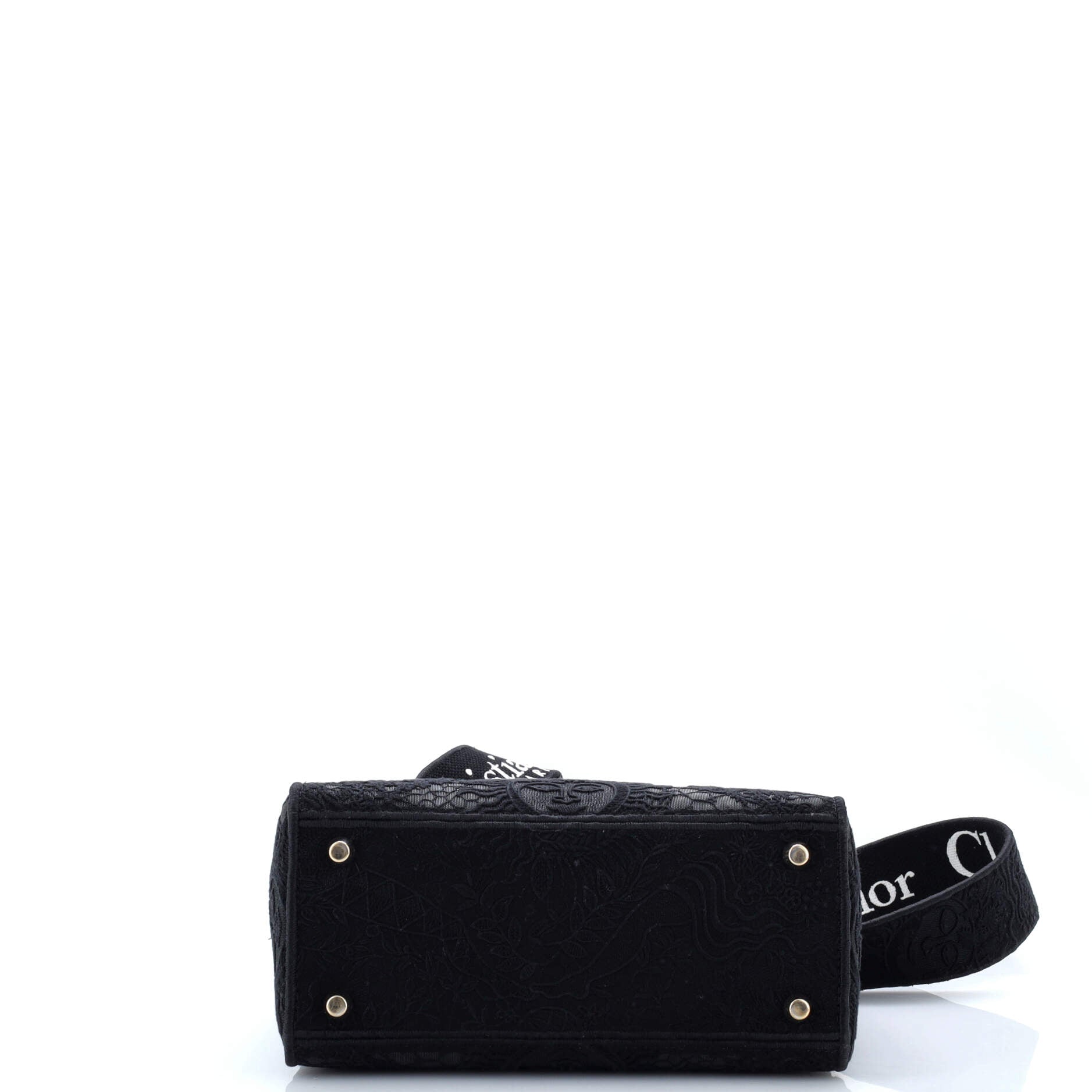Lady D-Lite Bag Embroidery with Macrame Effect Medium
