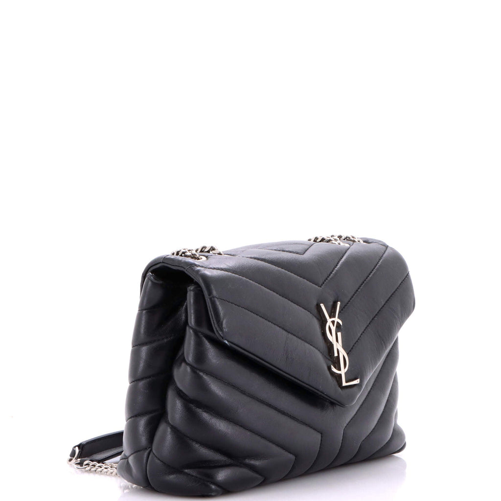 Loulou Shoulder Bag Matelasse Chevron Leather Small