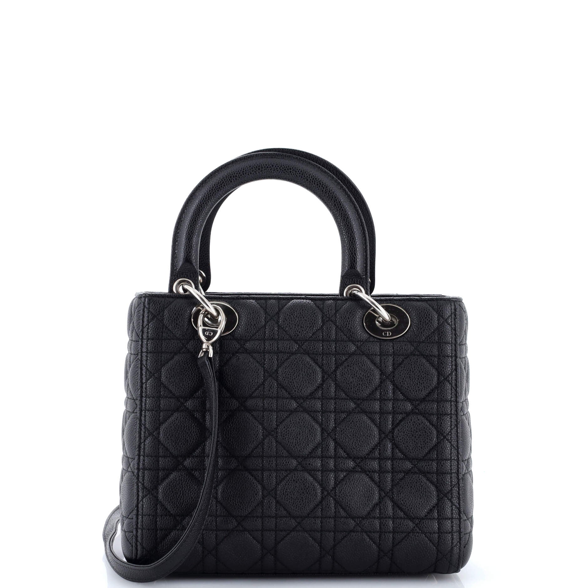 Lady Dior Bag Cannage Quilt Grained Calfskin Medium