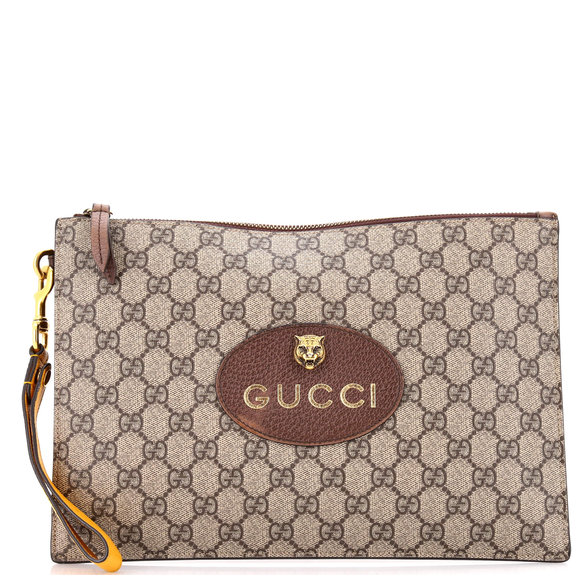 Neo Vintage Wristlet Pouch GG Coated Canvas