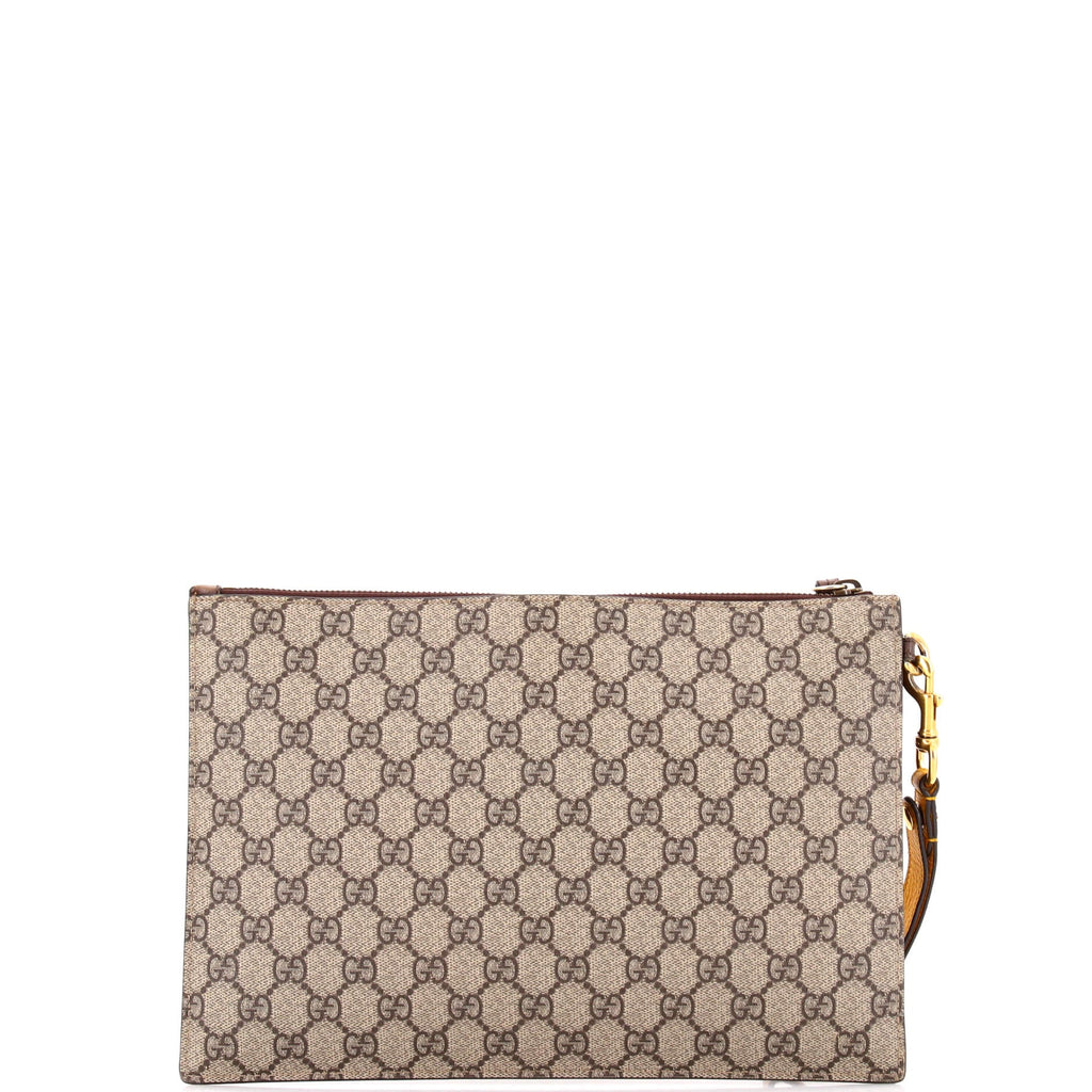 Neo Vintage Wristlet Pouch GG Coated Canvas