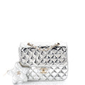 Hollywood Boulevard Backpack with Star Coin Purse Quilted Metallic Leather