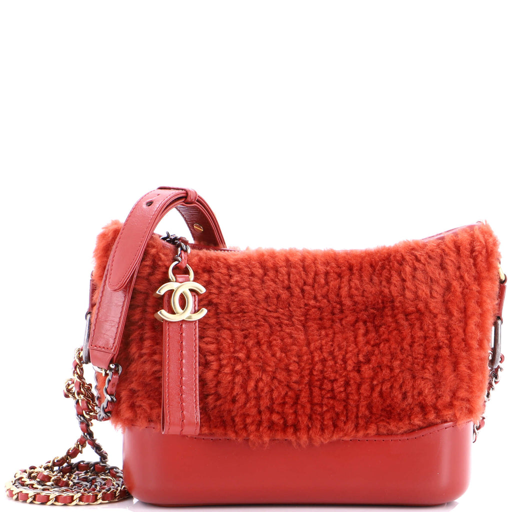 Gabrielle Hobo Shearling and Leather Small