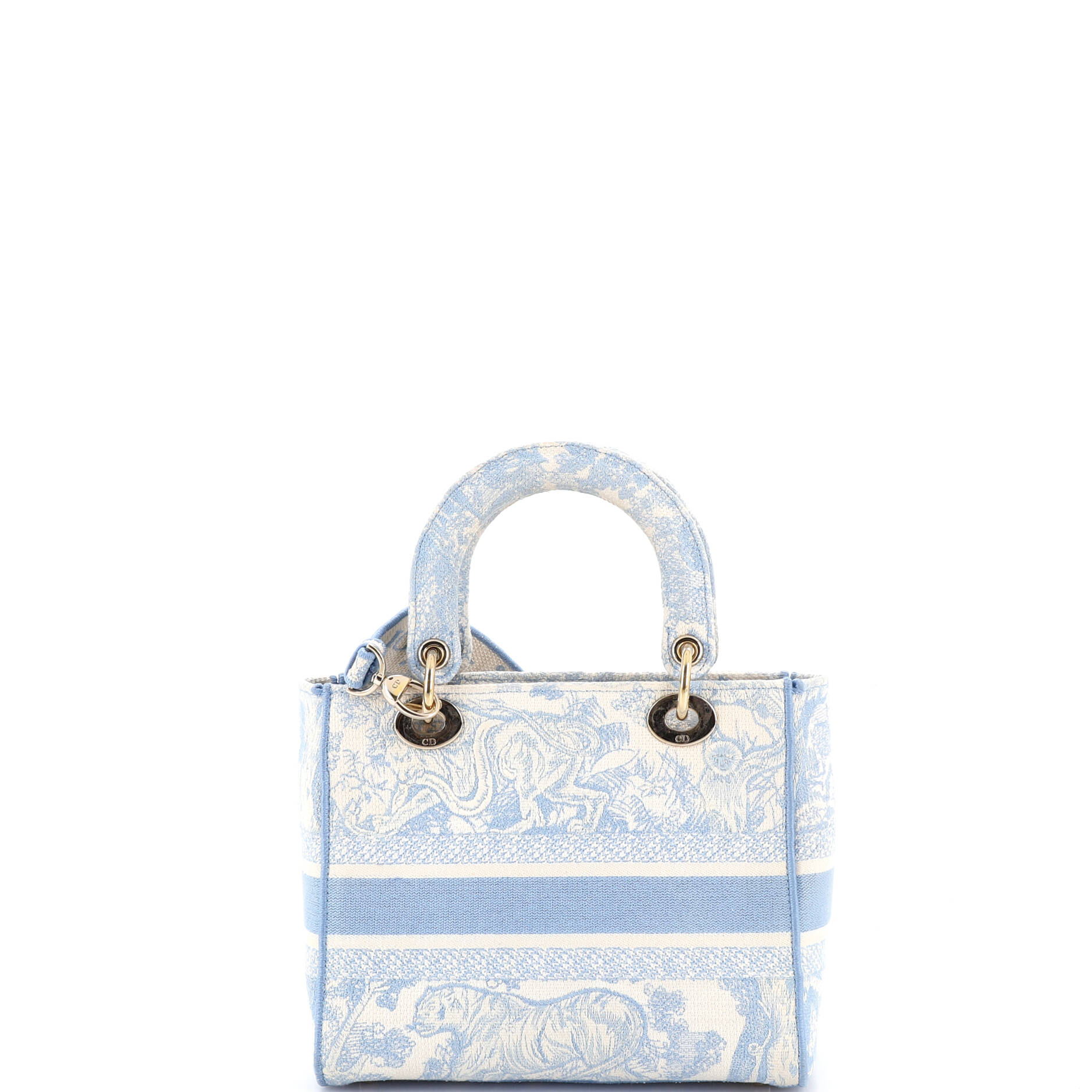 Lady D-Lite Bag Embroidered Canvas Medium
