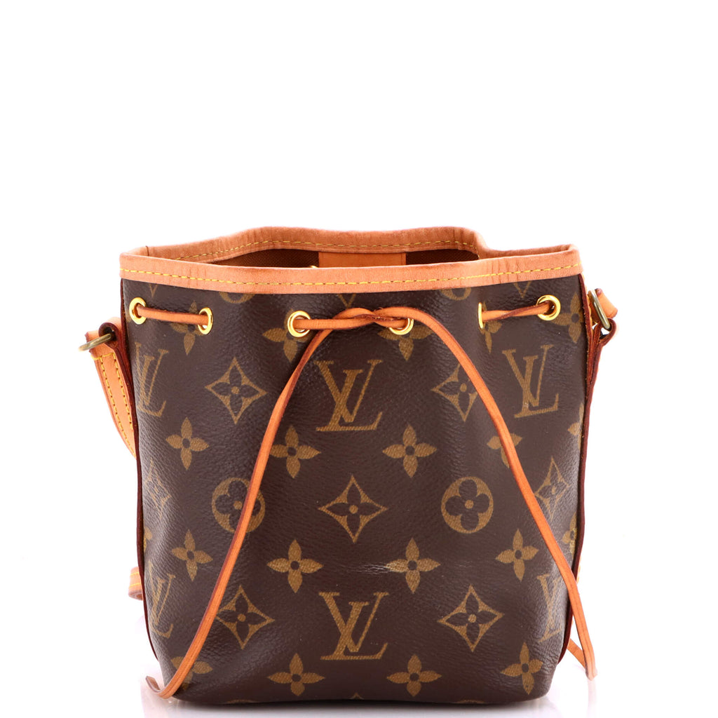 Noe Handbag Monogram Canvas Nano
