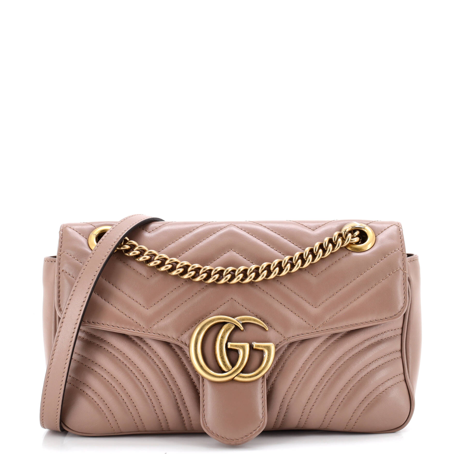 GG Marmont Flap Bag Matelasse Leather Medium