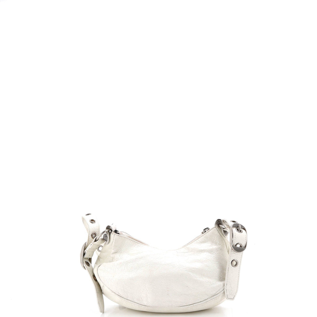 Le Cagole Giant Studs Shoulder Bag Leather XS
