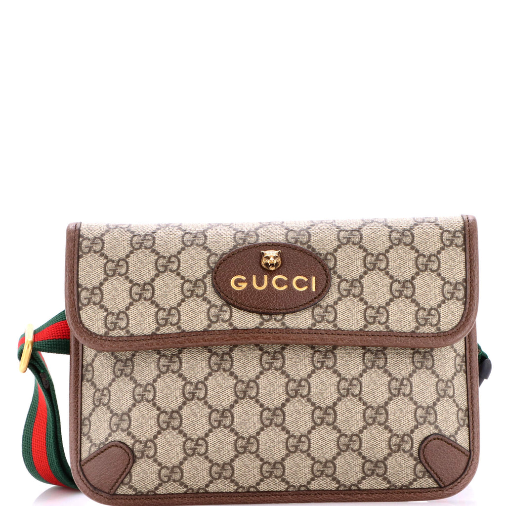 Neo Vintage Flap Belt Bag GG Coated Canvas