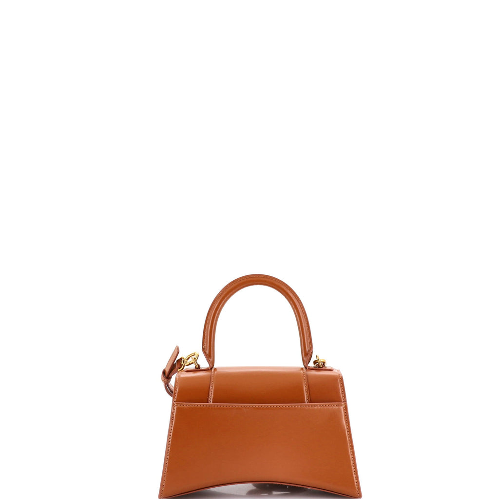 Hourglass Top Handle Bag Leather Small