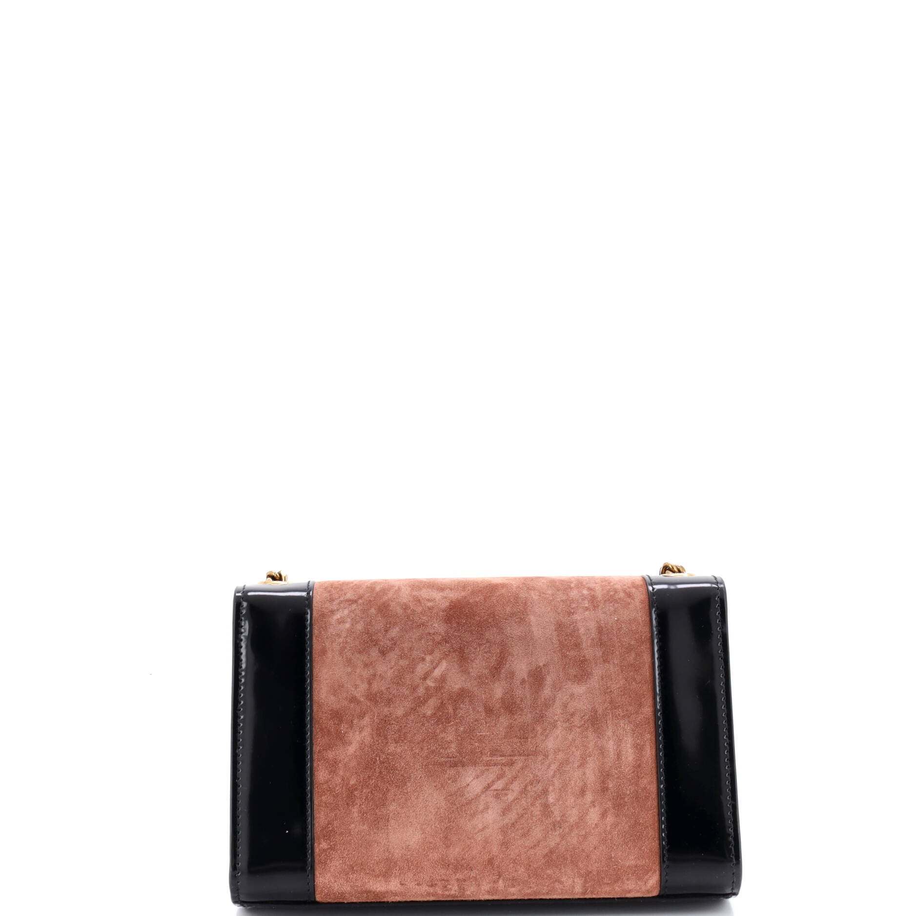 Classic Monogram Crossbody Bag Patent and Suede Small