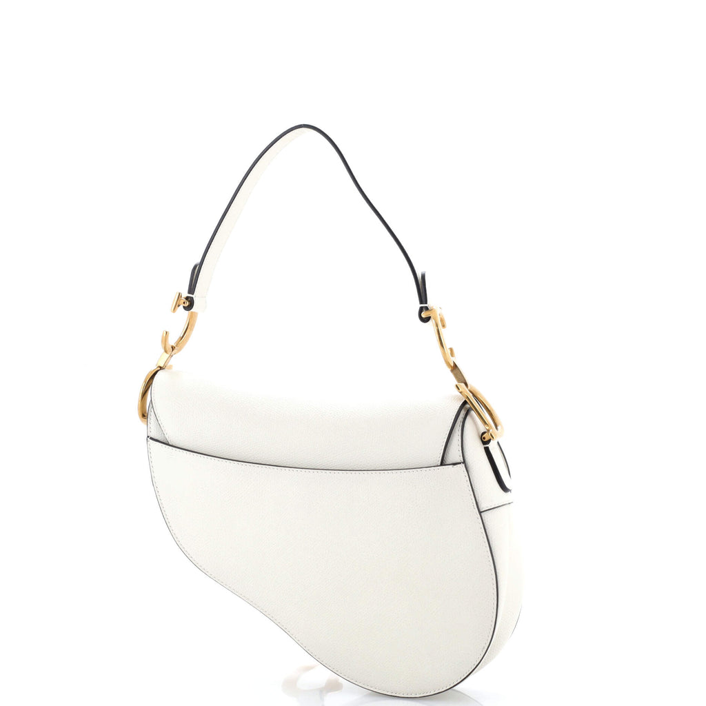 Saddle Handbag Leather Medium