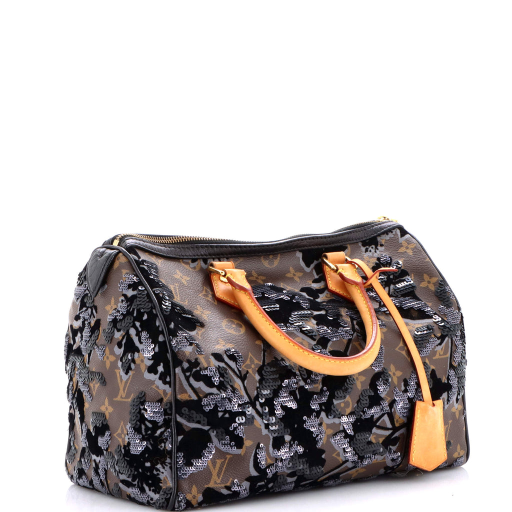 Speedy Handbag Fleur De Jais Monogram Canvas 30