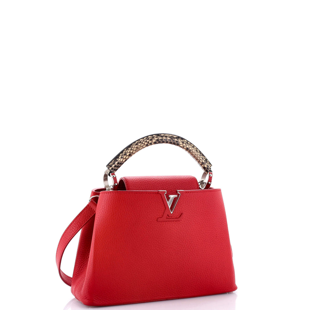 Capucines Bag Leather with Snakeskin BB