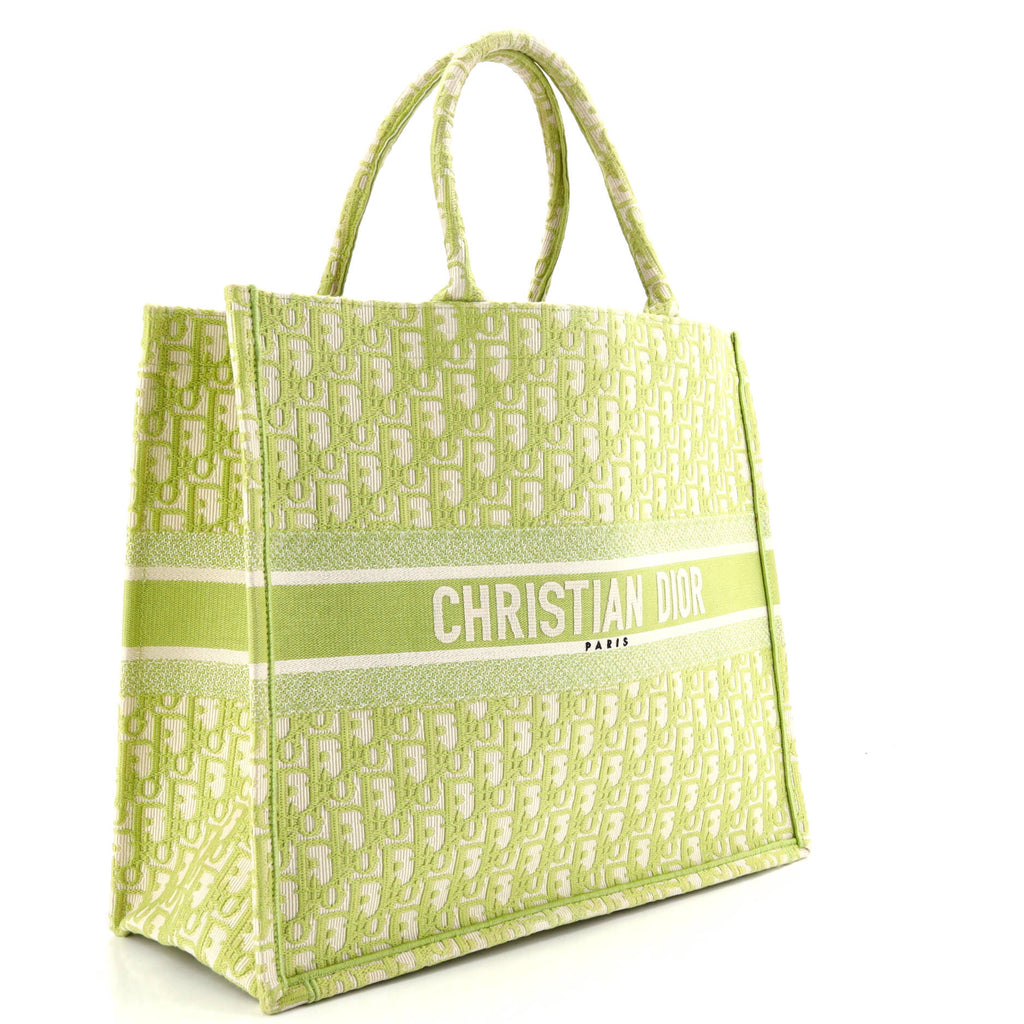 Book Tote Oblique Canvas Large