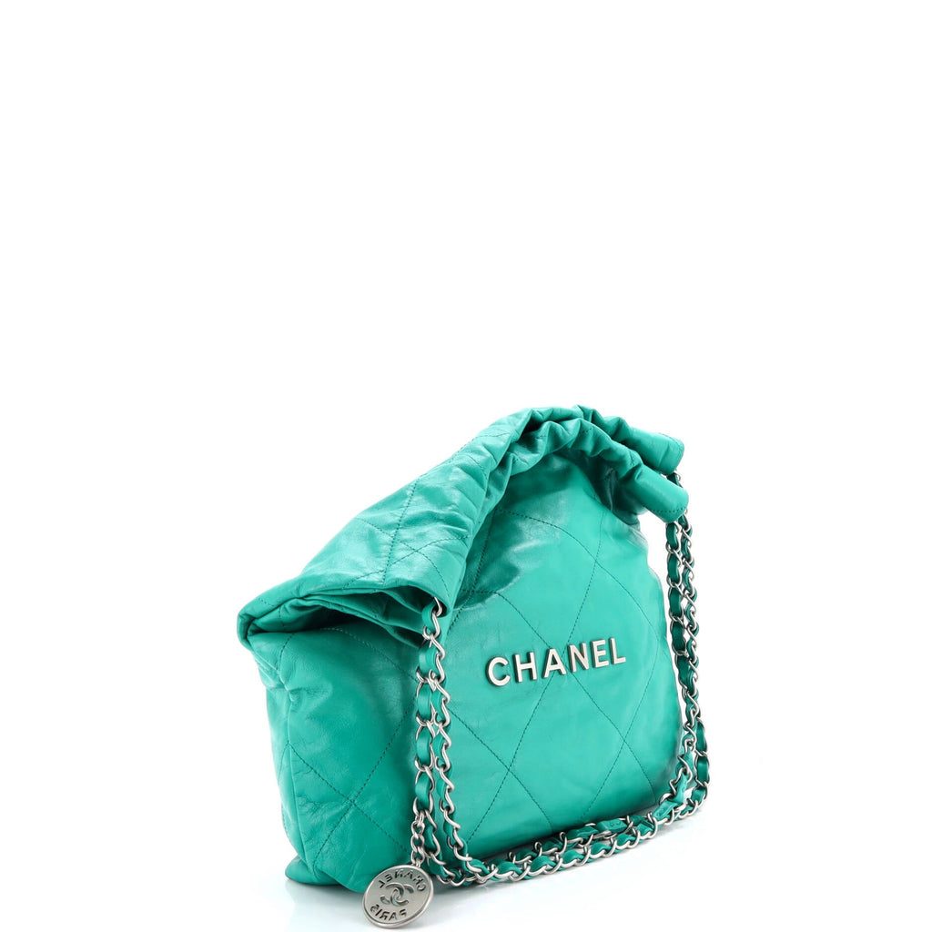 22 Chain Hobo Quilted Calfskin Small