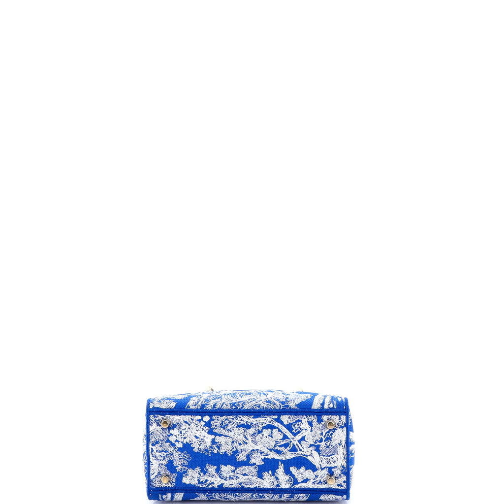 Lady D-Lite Bag Embroidered Canvas Medium