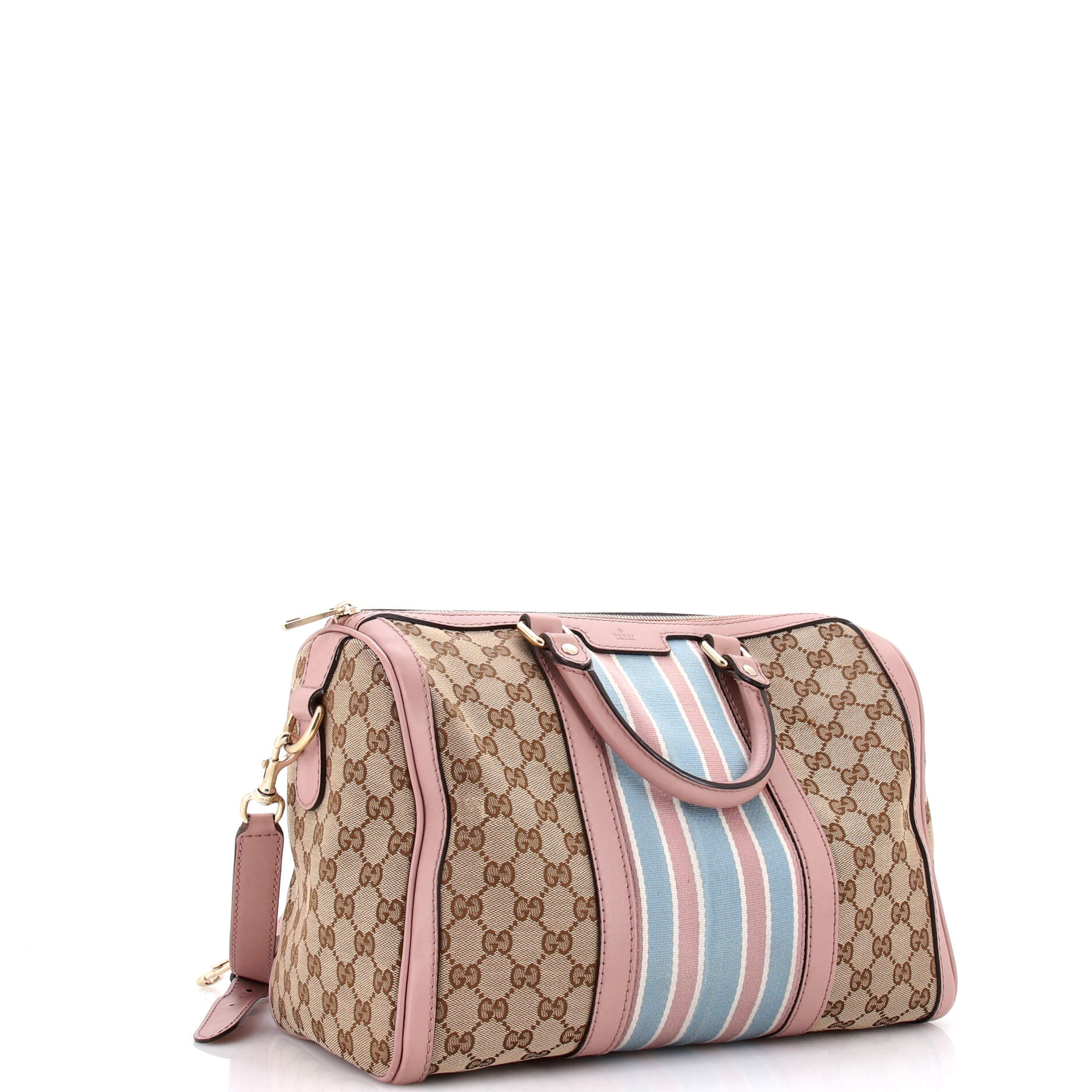 Vintage Web Boston Bag GG Canvas Medium