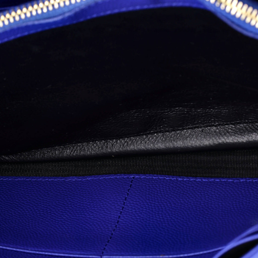 Classic Monogram Wallet on Chain Matelasse Chevron Leather Medium