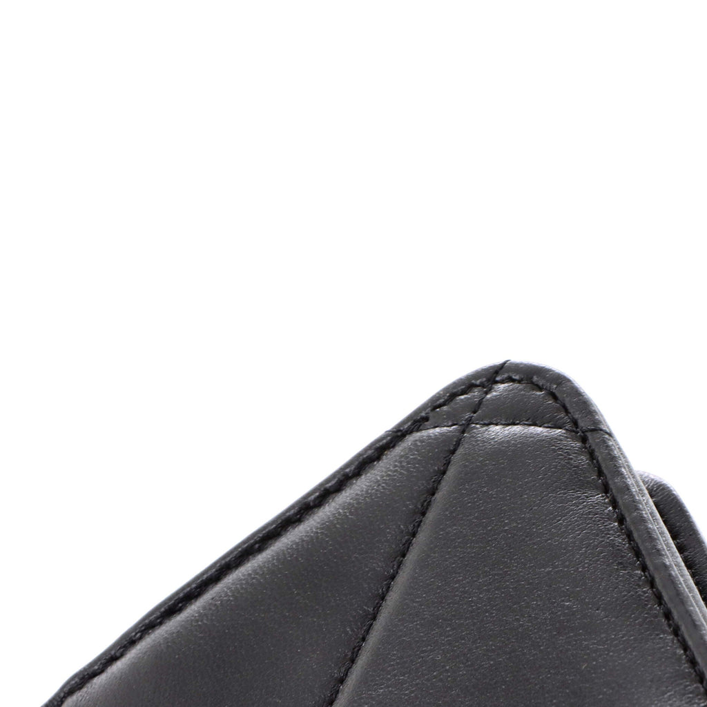 19 Flap Phone Holder with Chain Quilted Lambskin