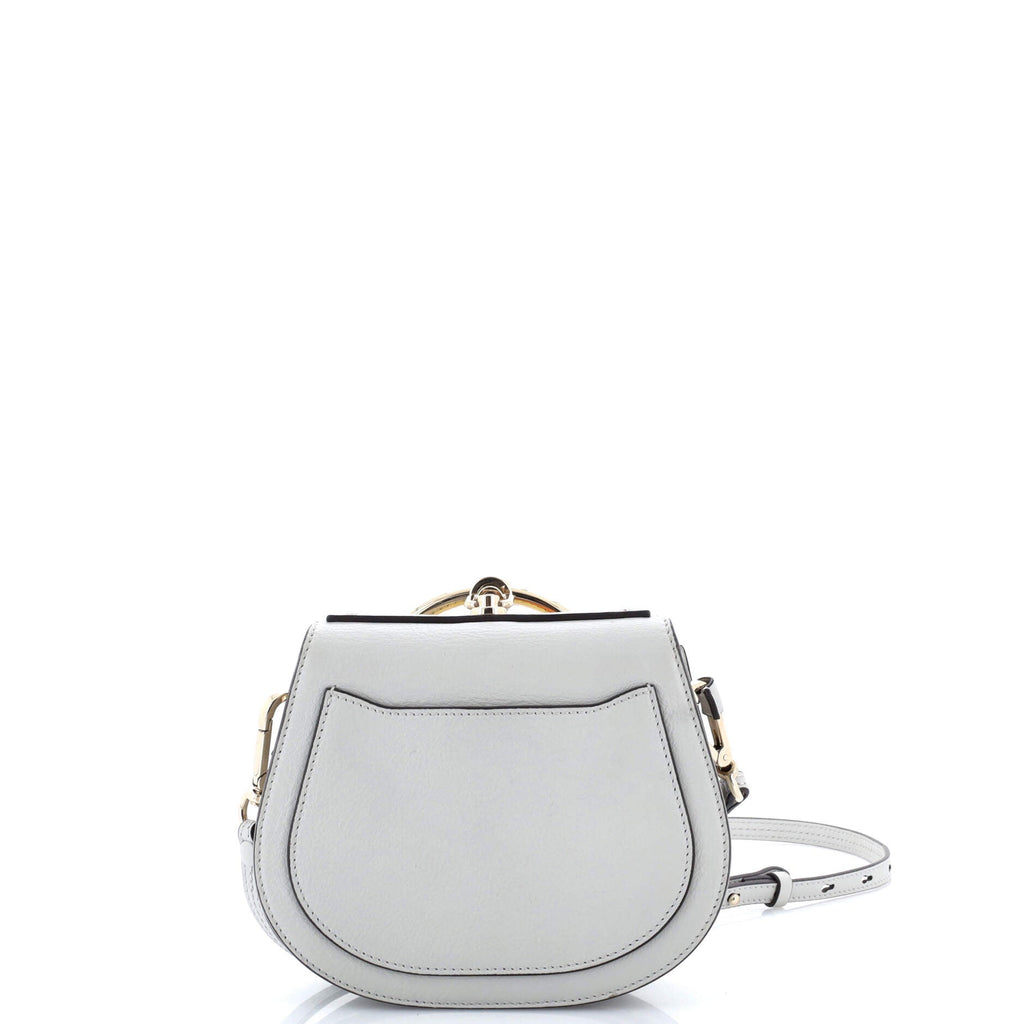 Nile Patchwork Crossbody Bag Studded Leather with Suede Small