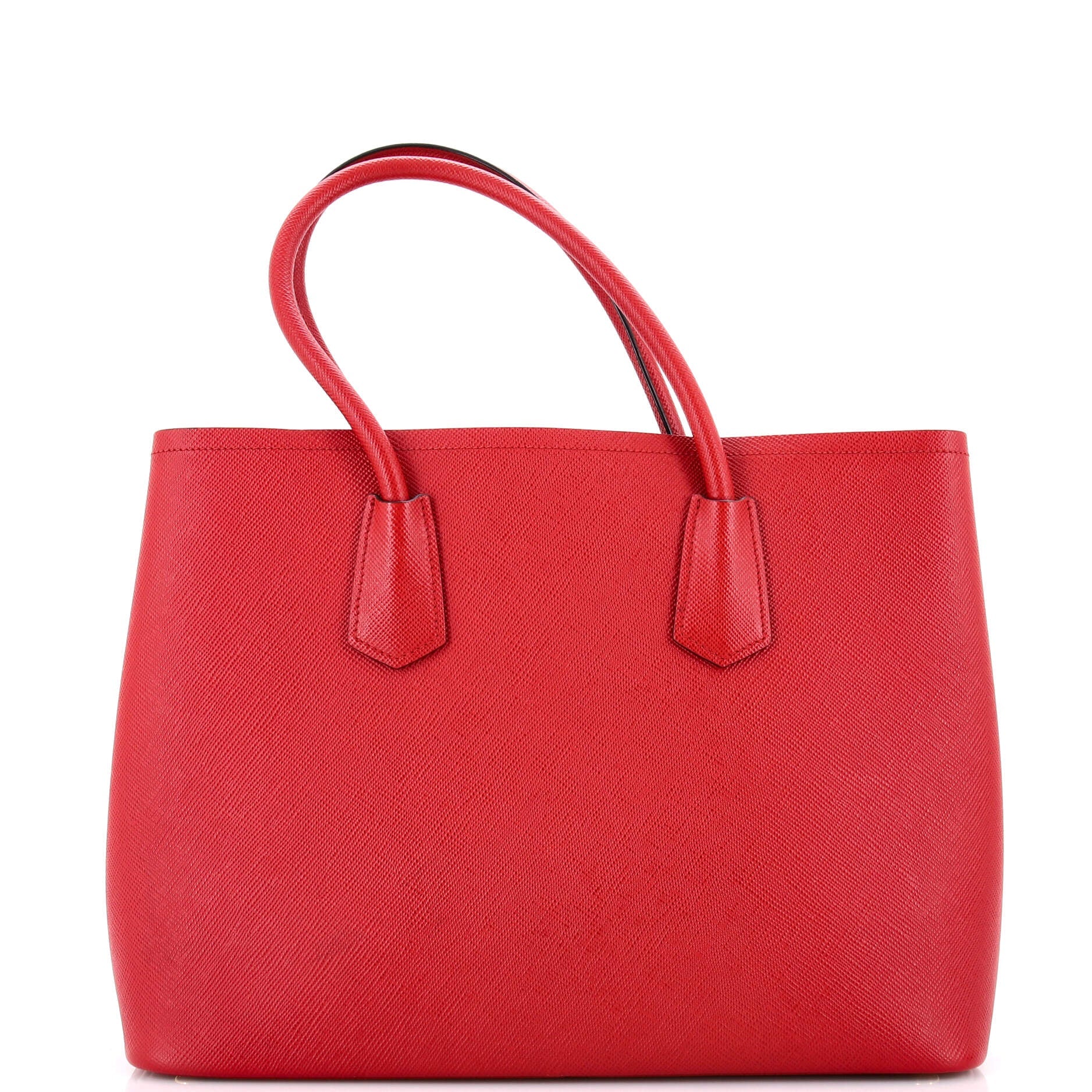 Cuir Double Tote Saffiano Leather Large
