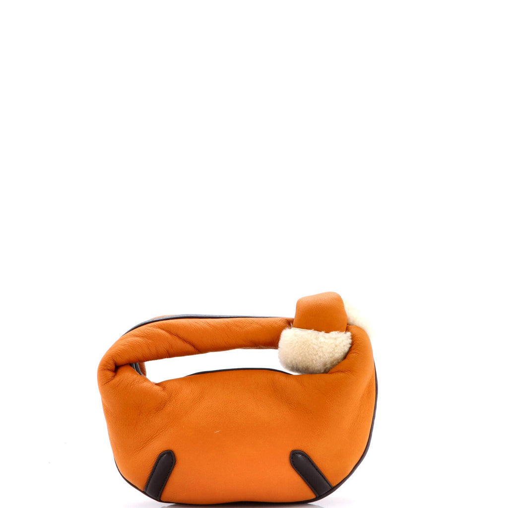 Aviator Jodie Hobo Leather with Shearling Mini