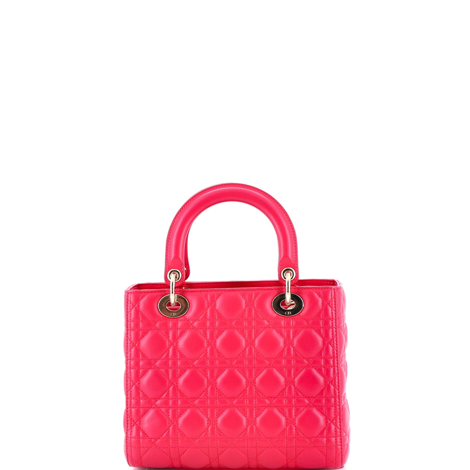 Lady Dior Bag Cannage Quilt Lambskin Medium
