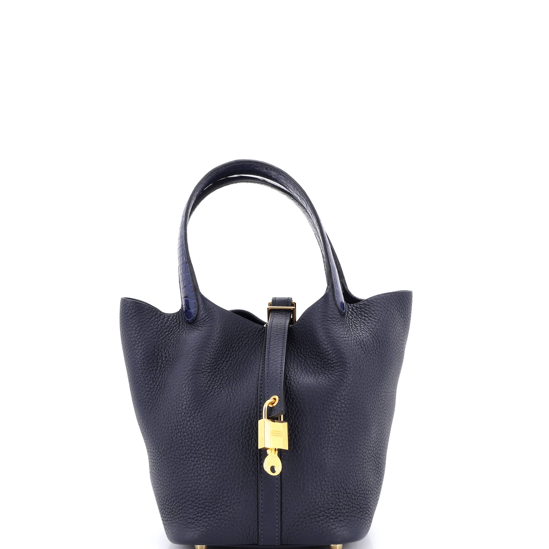 Touch Picotin Lock Bag Clemence with Matte Alligator PM