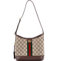 Ophidia Open Bucket Bag GG Coated Canvas with Leather Small