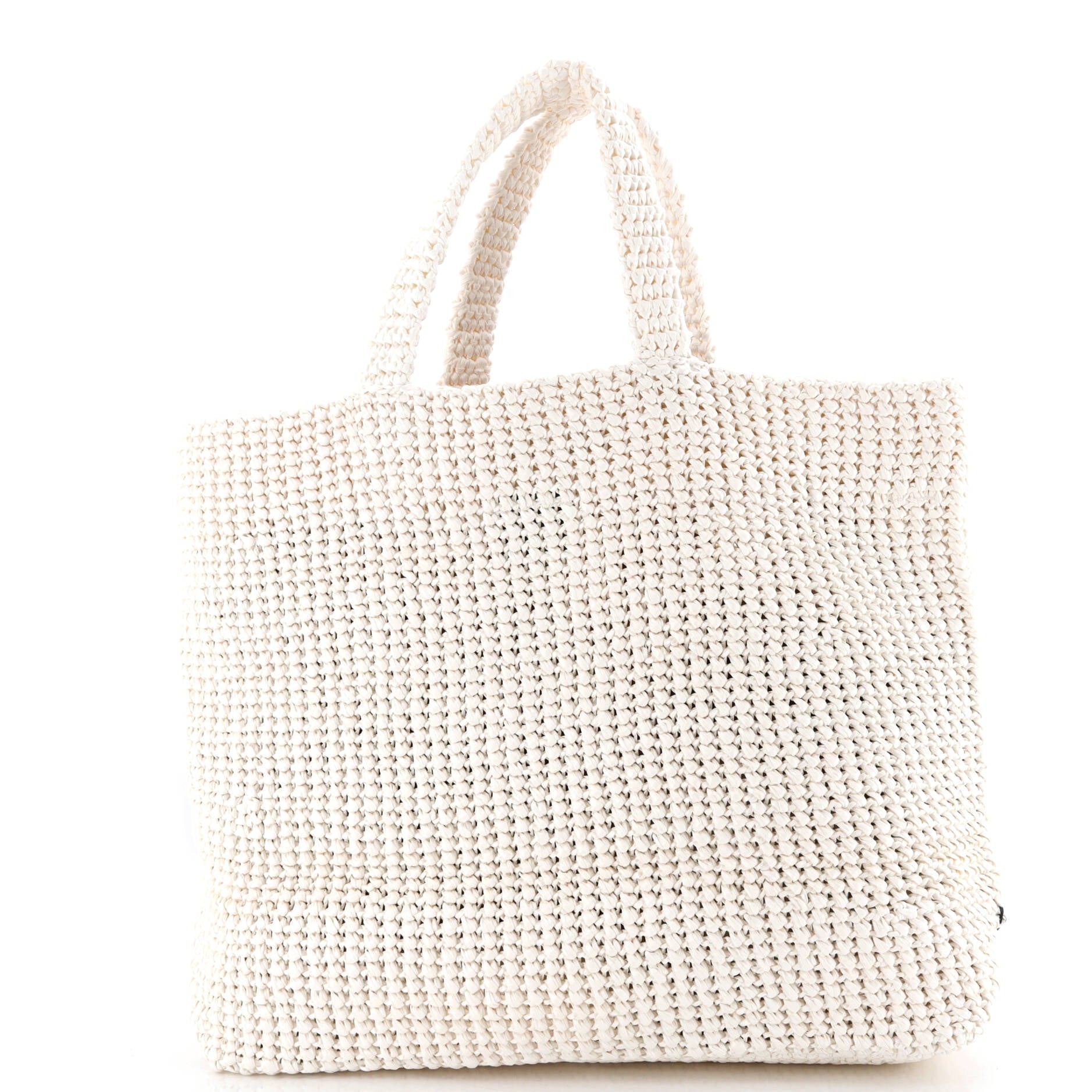 Logo Tote Raffia Large