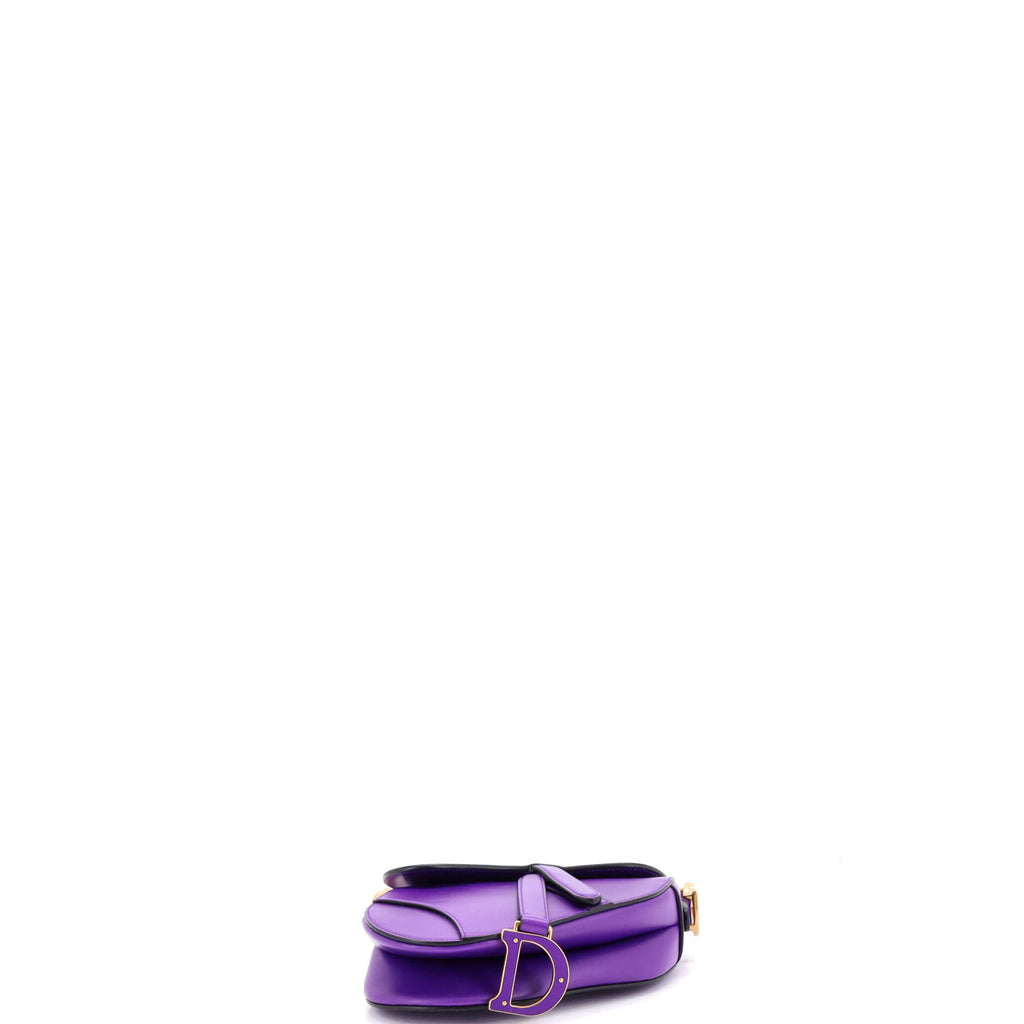 Saddle Handbag with Strap Leather Mini