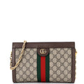 Ophidia Chain Shoulder Bag GG Coated Canvas Small