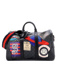 Night Courrier Carry On Convertible Duffle GG Coated Canvas with Applique Small