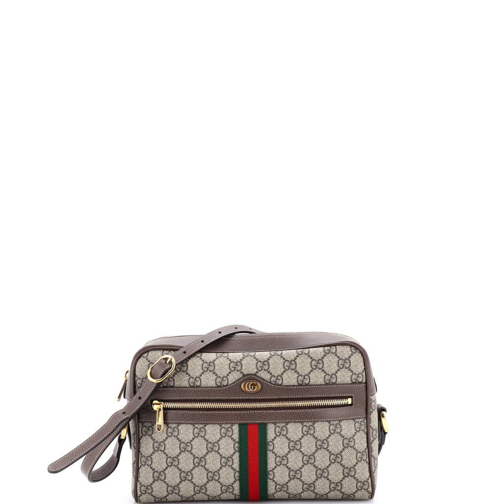 Ophidia Shoulder Bag GG Coated Canvas Small