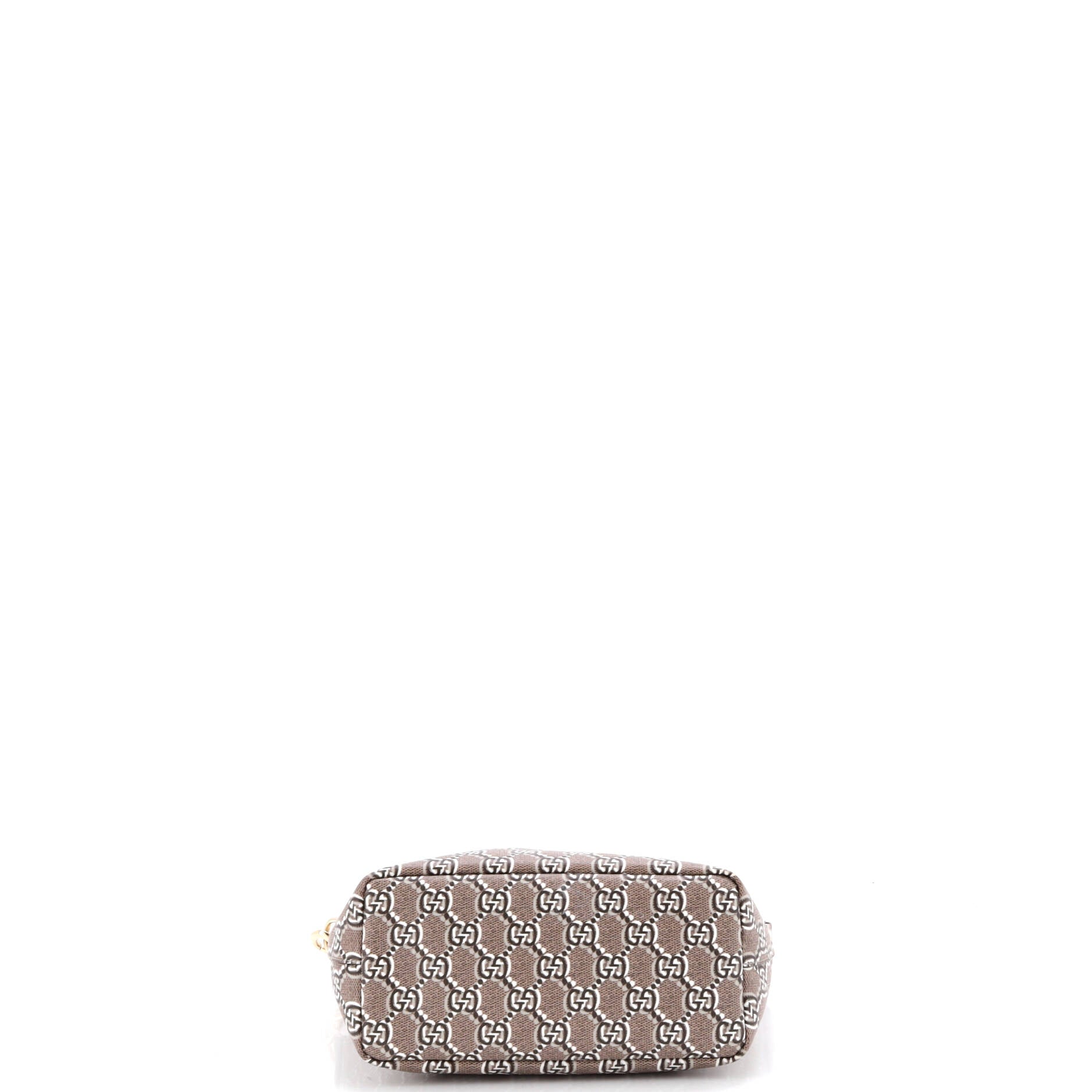 Ophidia Zip Shoulder Bag GG Shadow Coated Canvas Super Mini