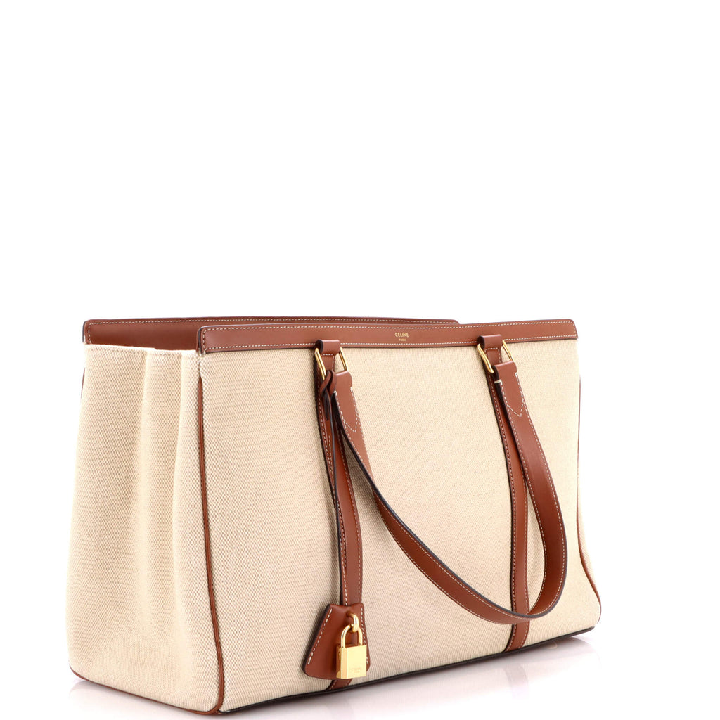 Cabas 16 Bag Canvas with Leather Medium