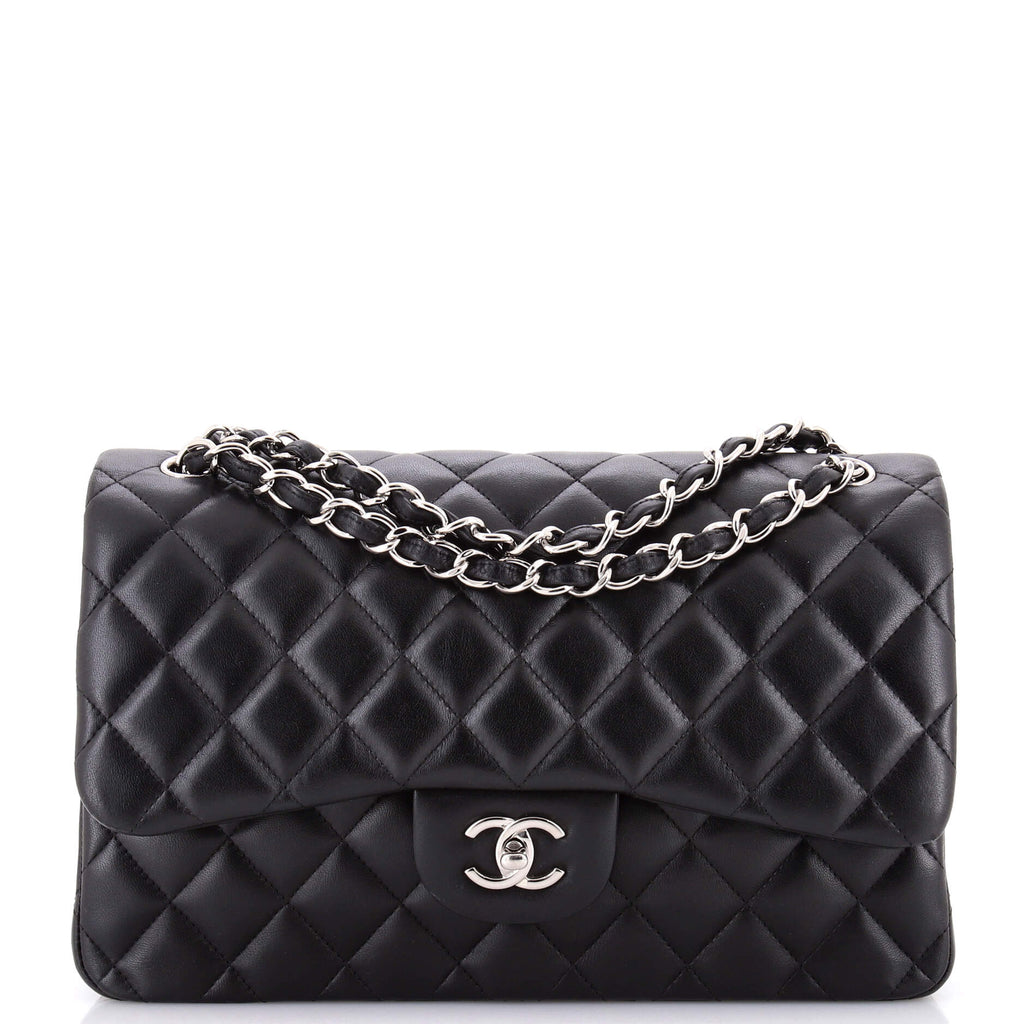 Classic Double Flap Bag Quilted Lambskin Jumbo
