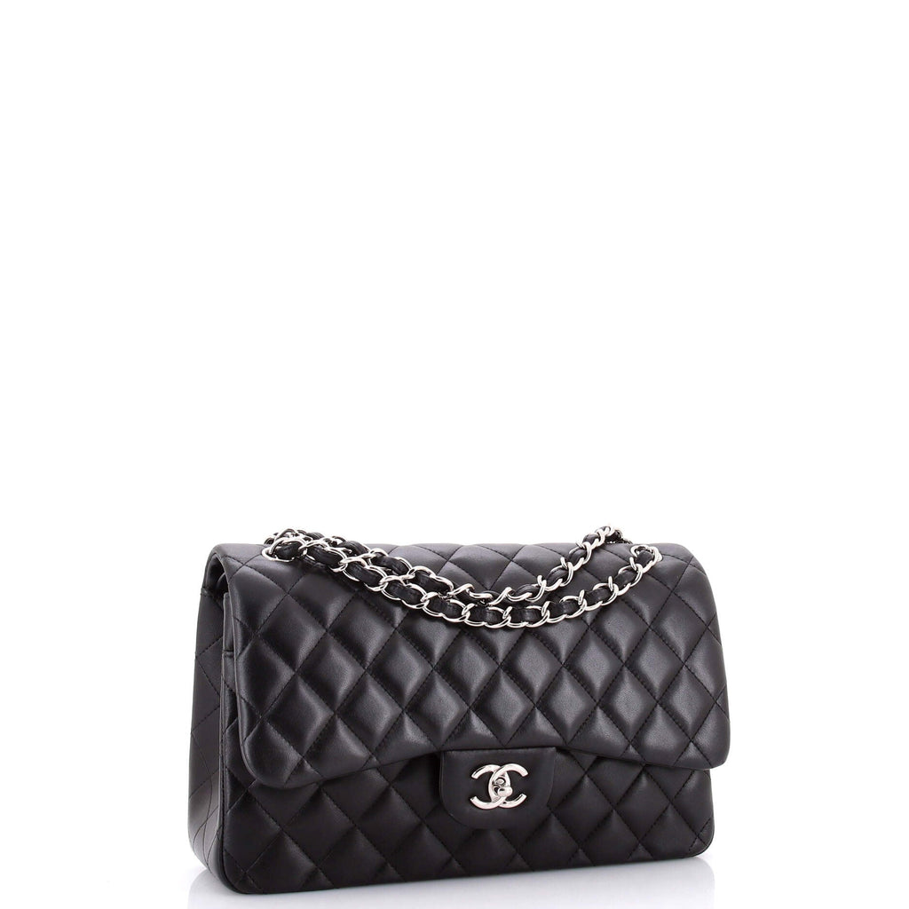Classic Double Flap Bag Quilted Lambskin Jumbo