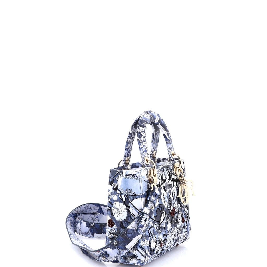 My ABCDior Lady Dior Bag Embroidered Printed Leather
