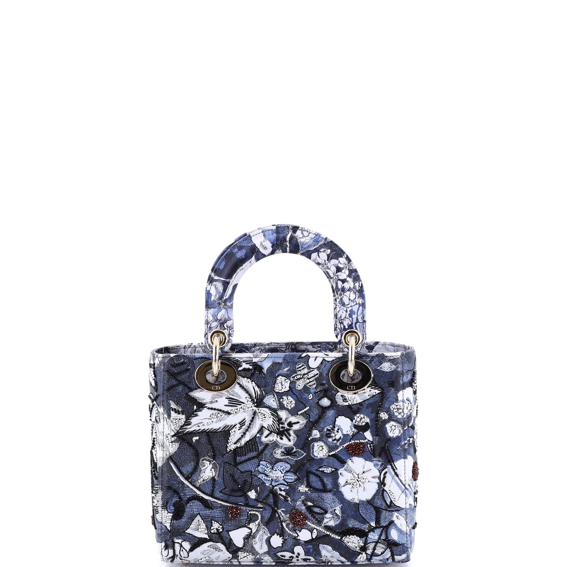 My ABCDior Lady Dior Bag Embroidered Printed Leather