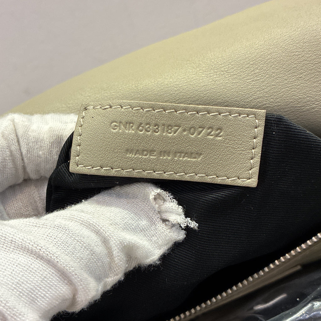 Niki Chain Flap Bag Matelasse Chevron Shearling Medium